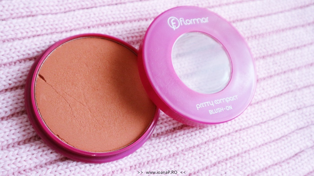 Flormar pretty compact blush-on coral review foto5