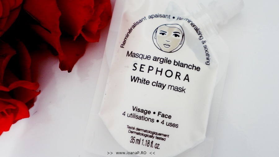 masca de fata cu argila alba Sephora White Clay Mask review foto2