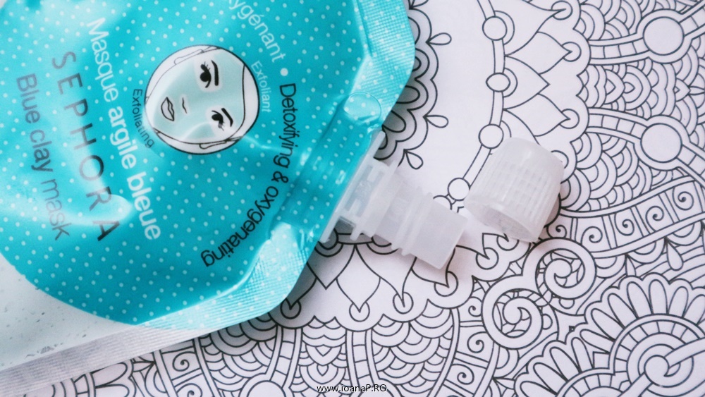 Masca de față Sephora cu argilă albastră review ioanaPRO