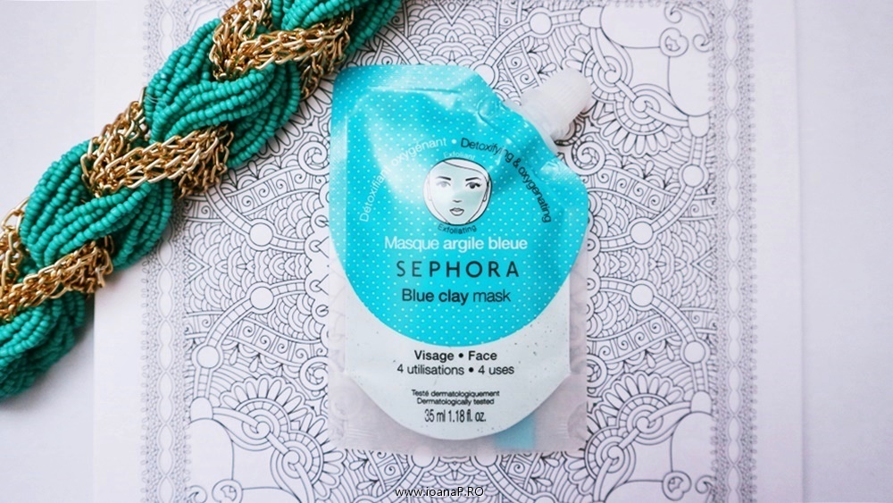 Masca de față Sephora cu argilă albastră review